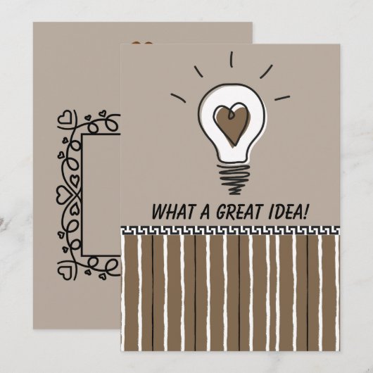 What A Great Idea! - Flat Card (Vorne/Hinten)