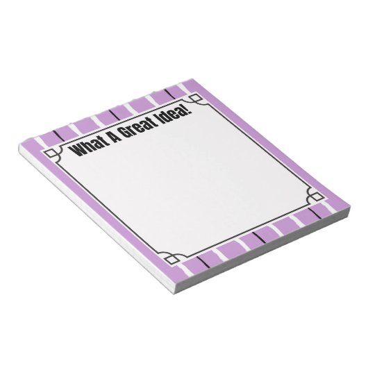 What A Great Idea! Notizblock (angewinkelt)