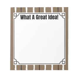 What A Great Idea!  Notizblock