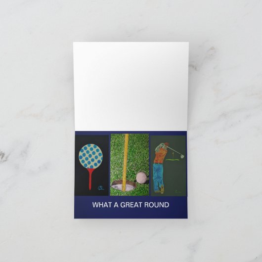 WHAT A GREAT ROUND DANKESKARTE (Innenseite)