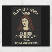 What a mind is overthrown bierflaschenetikett (Einzelnes Label)