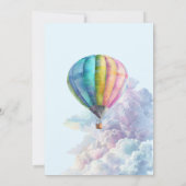 What a Onederful World Invitation, 1st Birthday Einladung (Rückseite)