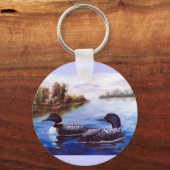 What A Pair Loon Keychain Schlüsselanhänger (Vorderseite)