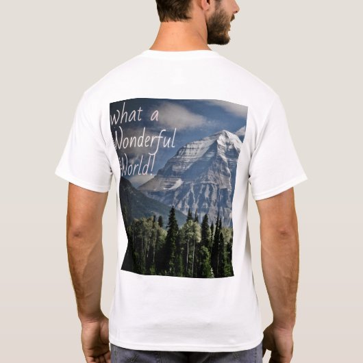 What a Wonderful World – Majestic Mountain Scene T-Shirt (Rückseite)