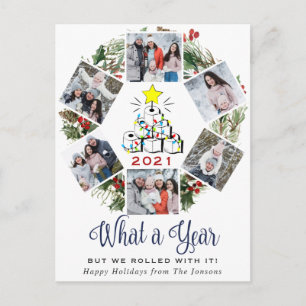 What a Year Quarantine Christmas Tree 6 Foto Postkarte