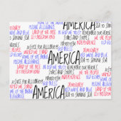 What America Means to Me Postkarte (Vorderseite)