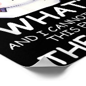 What & I Cannot Stress This Enough The Fck Sig Poster (Ecke)