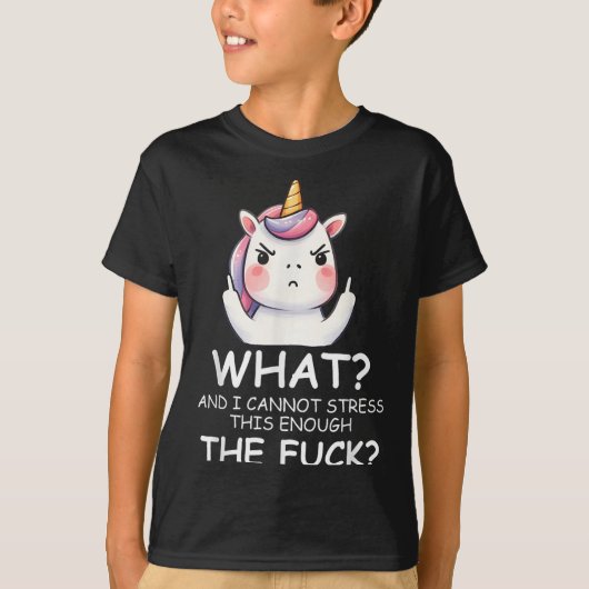What & I Cannot Stress This Enough The Fck Sig T-Shirt (Vorderseite)