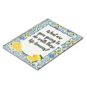 What are you going to do with those life lemons notizblock (Linke Seite)