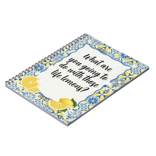 What are you going to do with those life lemons notizblock (Linke Seite)
