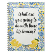 What are you going to do with those life lemons notizblock (Vorderseite)