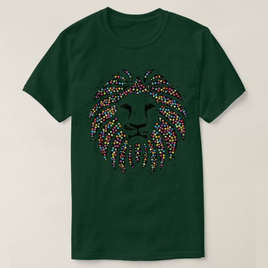 What Can You Create With Just A Dot - Lion Dots T-Shirt (Design vorne)