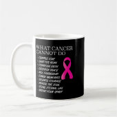 What Cancer Cannot Do - _ Awareness - Insration  Kaffeetasse (Links)
