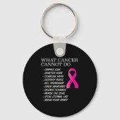 What Cancer Cannot Do - _ Awareness - Insration  Schlüsselanhänger (Vorderseite)