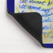 What Cancer Cannot Do Blue & Gold Text Mousepad (Ecke)