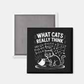 What cats really think funny cat meme physics humo magnet (Vorderseite/Rückseite)