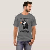 What Day Is Today Who Cares I'm Retired Cat Lover T-Shirt (Vorne ganz)
