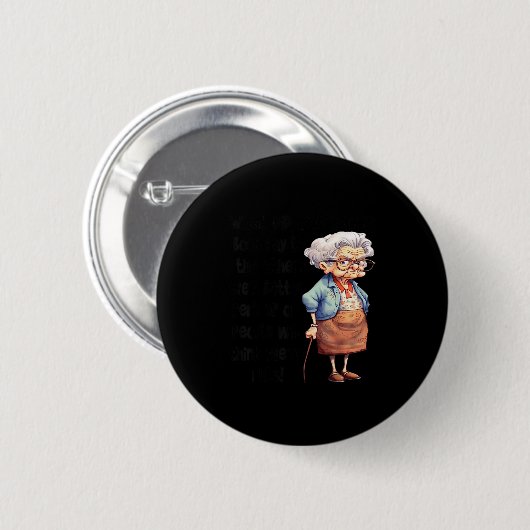 What Did One Saggy Say To The Other We'd Better Pe Button (Vorne & Hinten)