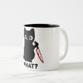  "What Did You Say? — Angry Cat Mug" Zweifarbige Tasse (VorderseiteRechts)