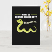 What Do German Snakes Say Snake Karte (Gelbe Blume)