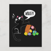 WHAT ! Easter Cat Einladungspostkarte (Vorderseite)