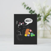 WHAT ! Easter Cat Einladungspostkarte (Stehend Vorderseite)