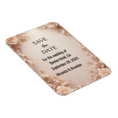 What flower wedding invtation magnet (Rechte Seite)
