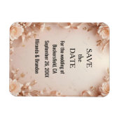 What flower wedding invtation magnet (Horizontal)