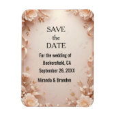 What flower wedding  invtation  magnet (Vertikal)