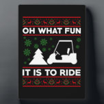 What fun it is to ride golf cart christmas fotoplatte<br><div class="desc">Oh,  was Spaß es ist zu reiten Golf Kart Weihnachten Golfspielen Golfer Golfer Golf,  Golfwagen,  Weihnachten, Matching, Familie, fröhliche Weihnachten, 2021, xmas, glücklich, neues Jahr, 2022 Weihnachten 2021 Matching Familie Pajamas</div>
