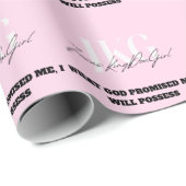 WHAT GOD PROMISED ME, I WILL POSSESS GESCHENKPAPIER (Rolleneckpunkt)