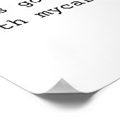 What Going On With My Career  Poster (Ecke)