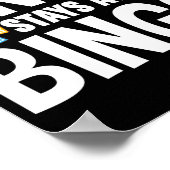 What Happens At BingoStays At Bingo Funny Lucky Poster (Ecke)