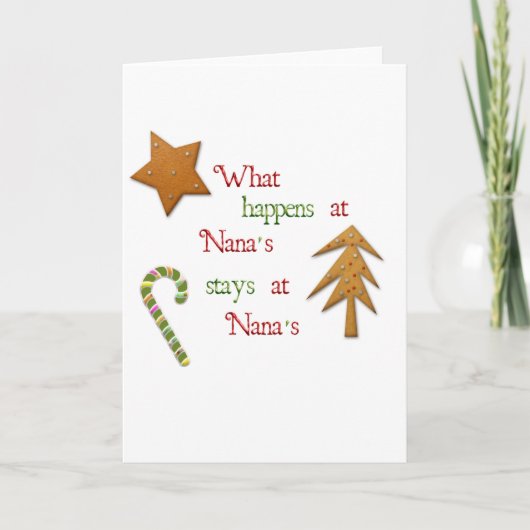 What Happens At Nanas Feiertagskarte (Vorderseite)