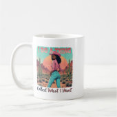 What I Want I Do A Thing Called Retro Cowgirl West Kaffeetasse (Links)
