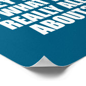 What If The Hokey Key , Funny Quote Tee Gift  Poster (Ecke)