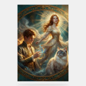 What If Your Cat Was Human Art Plaque – Acrylschild (Vorderseite)