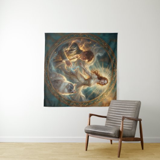 What If Your Pet Was Human?  Wandteppich (Beispiel (Horizontal))