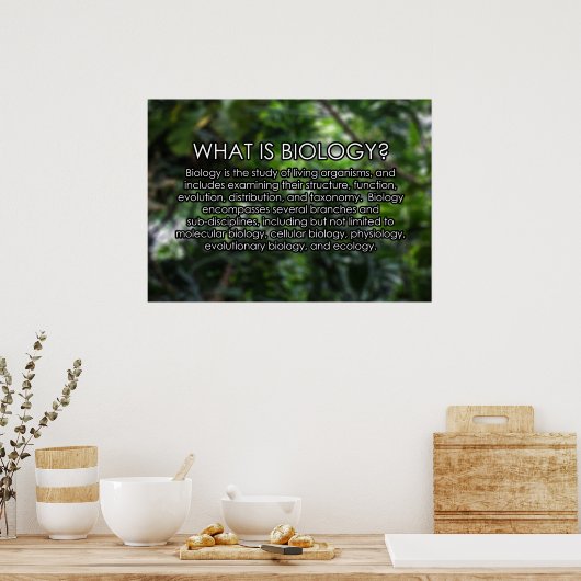 What is Biology? Poster (Küche)