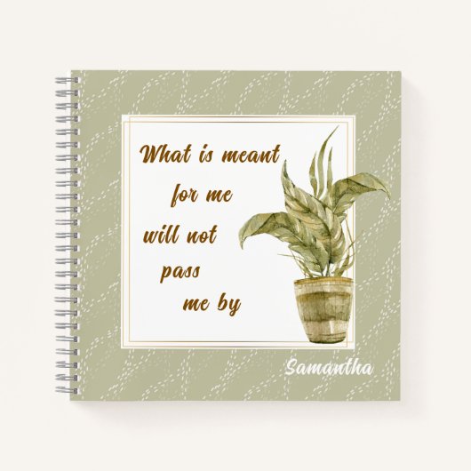 What is Meant for Me Spiral Notebook Notizblock (Vorderseite)