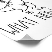 What Now Bich Funny T Rex Dinosaur Saying Quote Me Poster (Ecke)