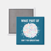 What part don't you understand funny math calculus magnet (Vorderseite/Rückseite)