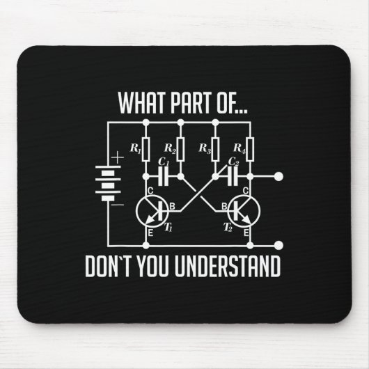 What Part Of Don't You Understand Engineer Gift Mousepad (Vorne)