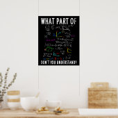 What part of dont you understand for math teacher poster (Küche)