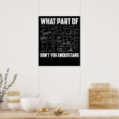 What Part Of Dont You Understand Fun Math Teacher Poster (Küche)