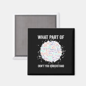 What Part Of Don't You Understand Funny Math Calcu Magnet (Vorderseite/Rückseite)
