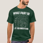 What Part Of Dont You Understand  Funny Math T-Shirt<br><div class="desc">gift idea,  atom,  gift,  physics</div>