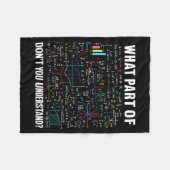 What Part Of Don't You Understand _ Funny Math Tea Fleecedecke (Vorderseite (Horizontal))