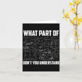 What Part Of Don't You Understand _ Funny Math Tea Karte (Gelbe Blume)