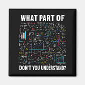 What Part Of Don't You Understand _ Funny Math Tea Magnet (Vorne)